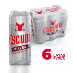 cerveza escudo silver