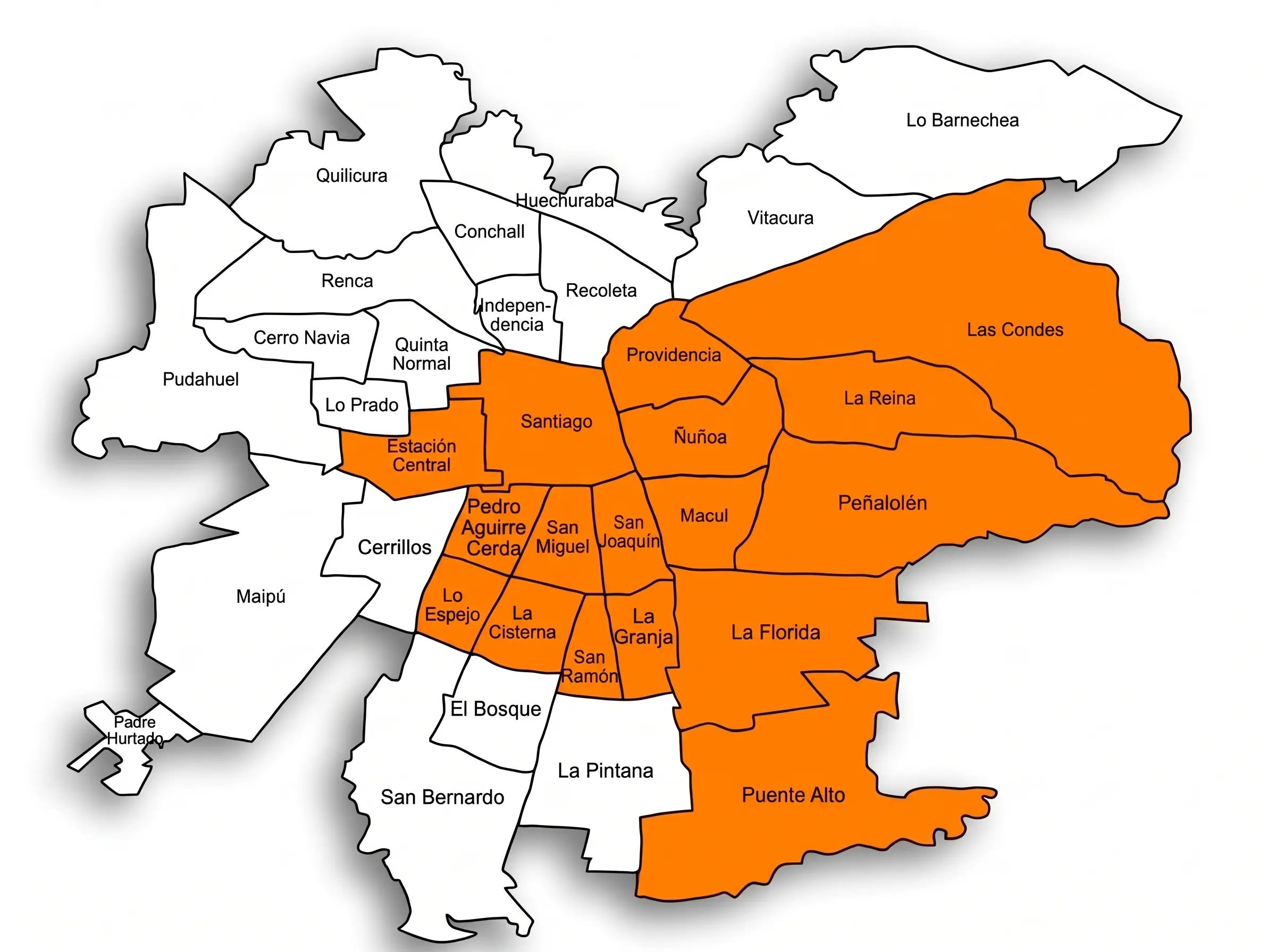 mapa comunas fono copete